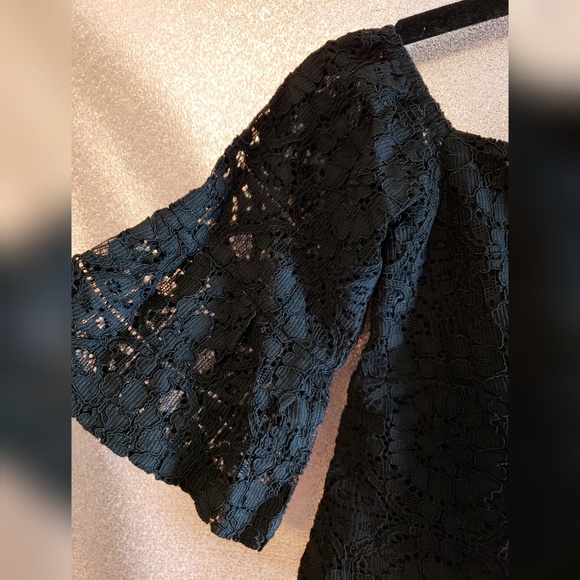 NWT Zara W & B Collection Cropped Lace Top - Picture 3 of 8